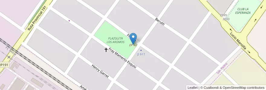 Mapa de ubicacion de EP 48 en 아르헨티나, 부에노스아이레스주, Partido De San Pedro, San Pedro.