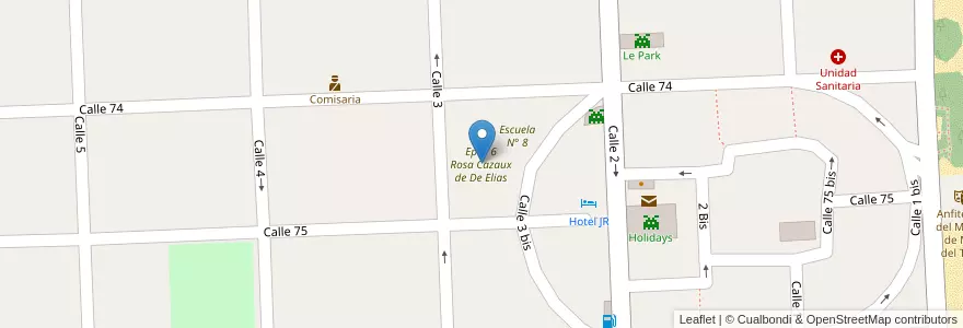 Mapa de ubicacion de Ep N 6 Rosa Cazaux de De Elias en Argentinien, Provinz Buenos Aires, Partido De La Costa.