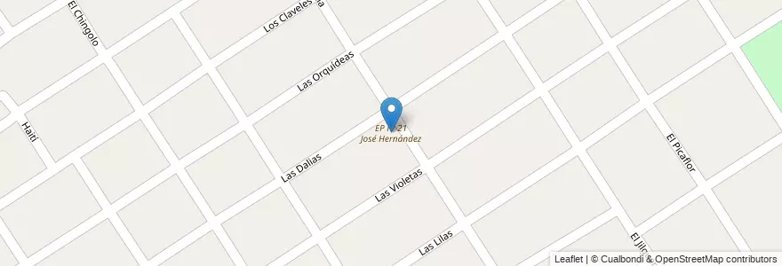 Mapa de ubicacion de EP nº 21 José Hernández en Argentina, Buenos Aires, Partido De Escobar, Maquinista Savio.