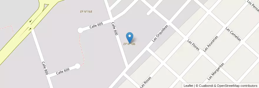 Mapa de ubicacion de EP Nº186 en アルゼンチン, ブエノスアイレス州, Partido De La Matanza, Ciudad Evita.