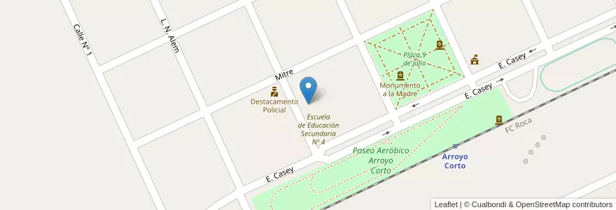Mapa de ubicacion de E.P.B. Nº 6 Nuestra Señora del Carmen en Argentina, Provincia Di Buenos Aires, Partido De Saavedra.