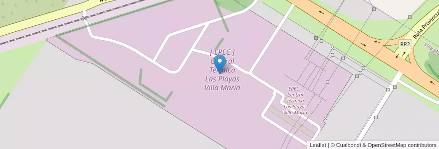 Mapa de ubicacion de [ EPEC ] Central Térmica Las Playas Villa María en Argentine, Córdoba, Departamento General San Martín, Pedanía Villa María, Municipio De Villa María, Villa María.