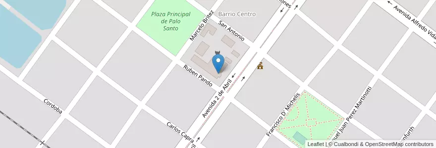 Mapa de ubicacion de EPEP 35 Juana Manso De Norohna en Argentine, Formosa, Departamento Pirané, Municipio De Palo Santo.