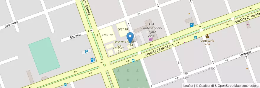 Mapa de ubicacion de EPEP N° 124 en 아르헨티나, Formosa, Departamento Formosa, Municipio De Formosa, Formosa.