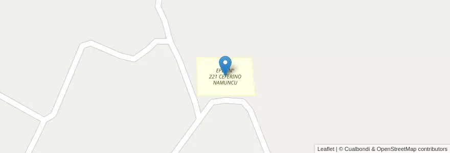 Mapa de ubicacion de EPEP N° 221 CEFERINO NAMUNCU en Argentinien, Formosa, Departamento Patiño.