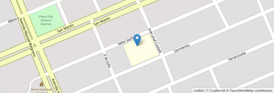 Mapa de ubicacion de EPEP Nº 250 LOS GAUCHOS DE GUEMES en 阿根廷, Formosa, Departamento Patiño, Municipio De Villa General Güemes.