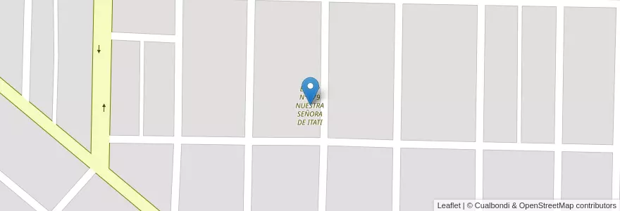 Mapa de ubicacion de E.P.E.P Nº 479 NUESTRA SEÑORA DE ITATI en Аргентина, Формоса, Departamento Pirané, Municipio De El Colorado.