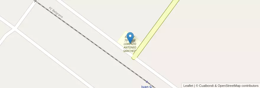 Mapa de ubicacion de EPEP Nº 79 "JOSE LORENZO ANTONIO SANCHEZ" en Arjantin, Formosa, Departamento Patiño, Municipio De Juan G. Bazán.