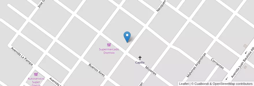 Mapa de ubicacion de E.P.E.P Nº428 "OSCAR CASIMIRO RAMOS" en الأرجنتين, Formosa, Departamento Pirané, Municipio De Pirané, Pirané.