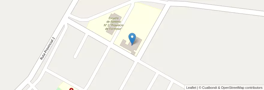 Mapa de ubicacion de EPES N 55 en アルゼンチン, フォルモサ州, Departamento Formosa, Municipio De Mojón De Fierro.