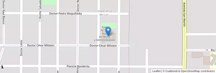Mapa de ubicacion de Epet N°: 19 - Aulas de teoría y Administración en Argentina, Chile, Neuquén Province, Departamento Confluencia, Municipio De Plottier, Plottier.