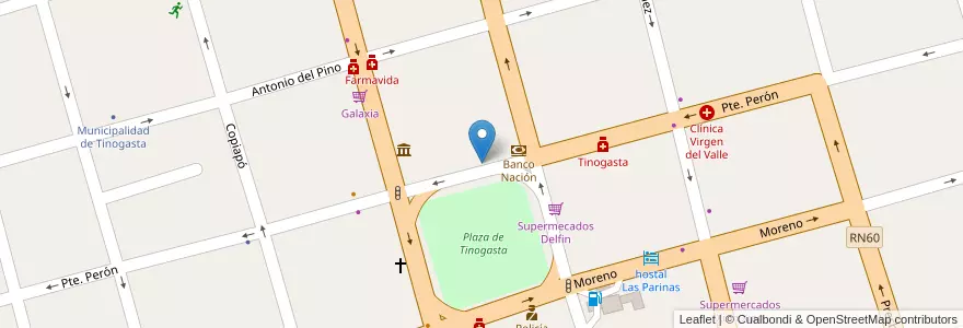 Mapa de ubicacion de EPET N° 3 TELESFORO CHANAMPA en Аргентина, Катамарка, Departamento Tinogasta, Municipio De Tinogasta, Tinogasta.