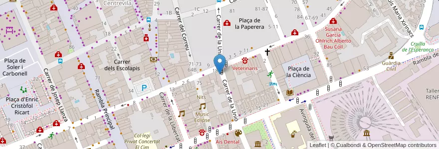 Mapa de ubicacion de Epsi Garraf SCP en España, Catalunya, Barcelona, Garraf, Vilanova I La Geltrú.