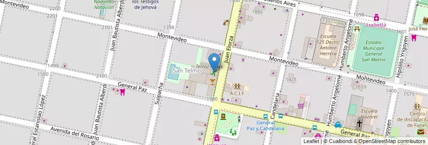 Mapa de ubicacion de Equilibrium en アルゼンチン, サンタフェ州, Departamento Rosario, Municipio De Funes, Funes.