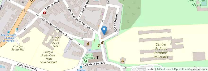 Mapa de ubicacion de Equipo General Carabanchel en Spanien, Autonome Gemeinschaft Madrid, Autonome Gemeinschaft Madrid, Área Metropolitana De Madrid Y Corredor Del Henares, Madrid.