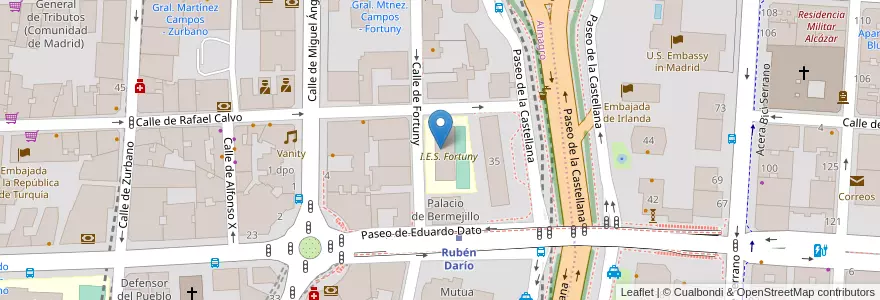 Mapa de ubicacion de Equipo General Centro-Arganzuela en Spain, Community Of Madrid, Community Of Madrid, Área Metropolitana De Madrid Y Corredor Del Henares, Madrid.