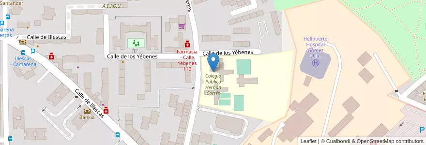 Mapa de ubicacion de Equipo General Latina en Sepanyol, Comunidad De Madrid, Comunidad De Madrid, Área Metropolitana De Madrid Y Corredor Del Henares, Madrid.
