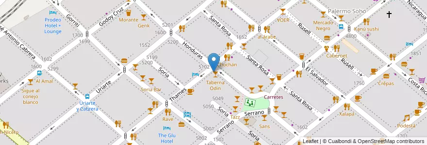 Mapa de ubicacion de Erik Bar, Palermo en Argentinië, Ciudad Autónoma De Buenos Aires, Buenos Aires.
