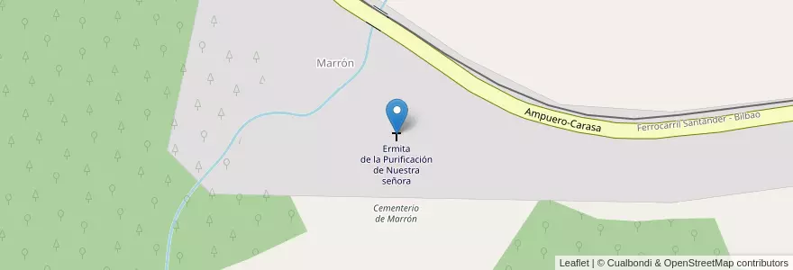 Mapa de ubicacion de Ermita de la Purificación de Nuestra señora en España, Cantabria, Cantabria, Asón-Agüera, Ampuero.