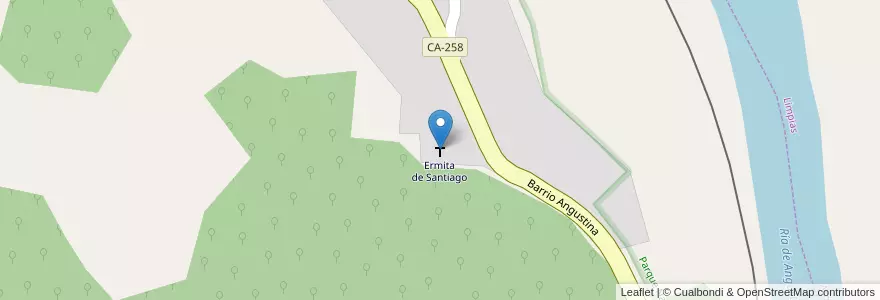 Mapa de ubicacion de Ermita de Santiago en Espagne, Cantabrie, Cantabria, Trasmiera, Voto.
