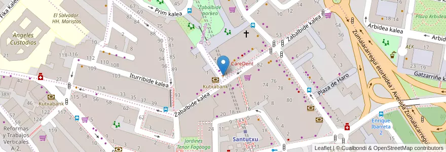 Mapa de ubicacion de Erronda Berri en 西班牙, 巴斯克, 比斯开, Bilboaldea, 毕尔巴鄂.