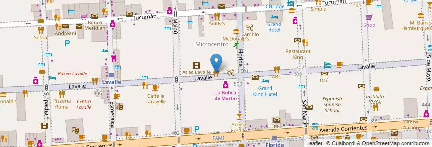 Mapa de ubicacion de "Es... El", San Nicolas en 아르헨티나, Ciudad Autónoma De Buenos Aires, Comuna 1, 부에노스아이레스.