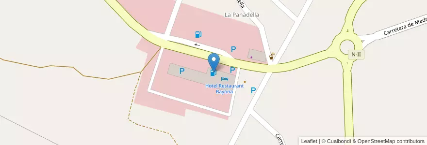 Mapa de ubicacion de E.S. La Panadella (dir. Barcelona) en Espagne, Catalogne, Barcelone, Anoia, Montmaneu.