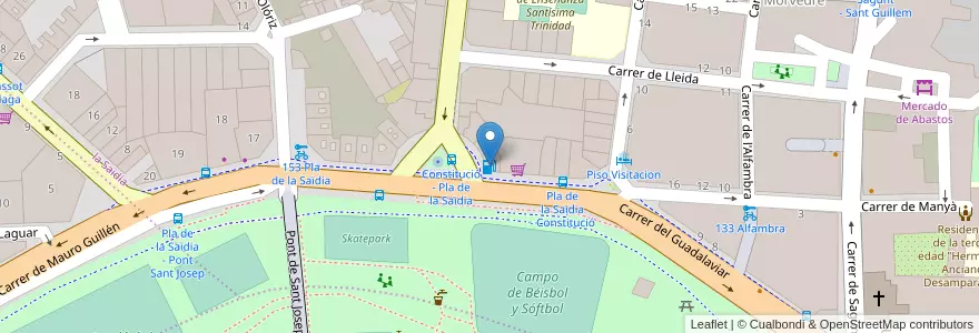 Mapa de ubicacion de E.S. LA TORRETA en Espanha, Comunidade Valenciana, València / Valencia, Comarca De València, València.