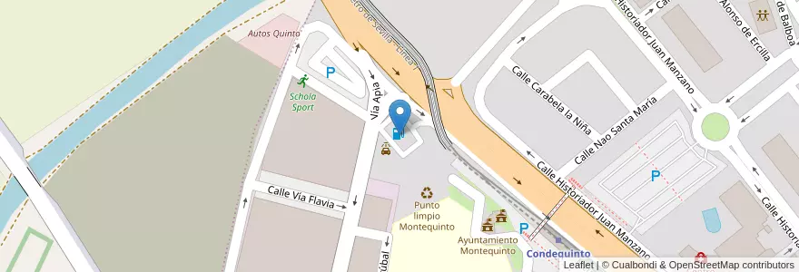 Mapa de ubicacion de E.S. Montequinto en スペイン, アンダルシア州, Sevilla, Dos Hermanas.