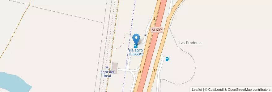 Mapa de ubicacion de E.S. SOTO II (IZQDO) en 西班牙, Comunidad De Madrid, Comunidad De Madrid, Cuenca Alta Del Manzanares, Soto Del Real.