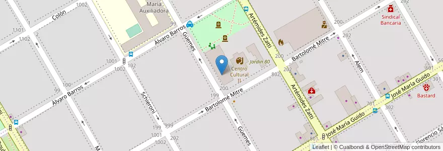 Mapa de ubicacion de Esc de Ed Básica P/ Adultos n° 6 en Аргентина, Рио-Негро, Departamento Adolfo Alsina, Viedma, Viedma.