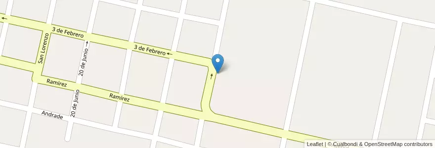 Mapa de ubicacion de Esc. Educ. Integral N°15 "San Francisco javier" en 아르헨티나, 엔트레리오스주, Departamento Diamante, Distrito Costa Grande, Diamante.