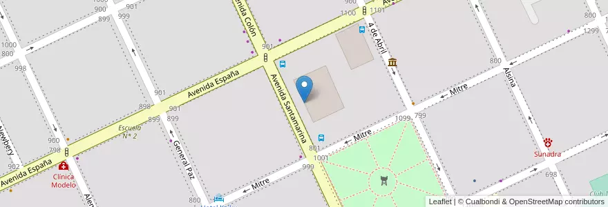 Mapa de ubicacion de Esc. Normal en Argentinië, Buenos Aires, Partido De Tandil, Tandil.