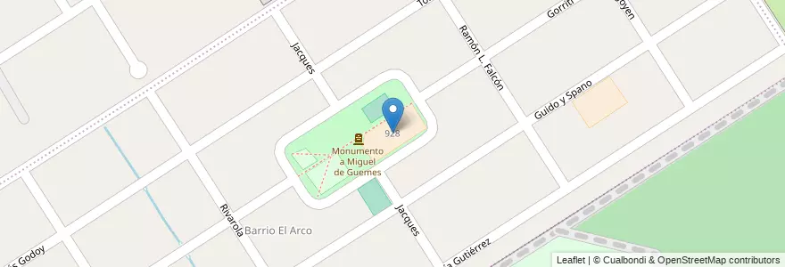Mapa de ubicacion de Esc. Secundaria Basica Nº13 en Argentinien, Provinz Buenos Aires, Partido De Tigre, Benavídez.