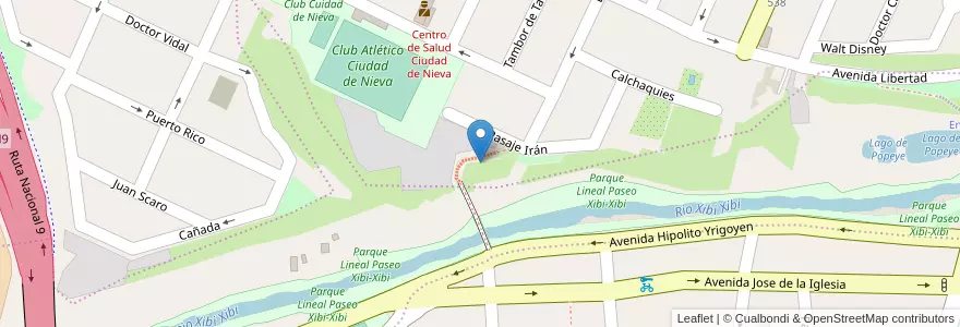 Mapa de ubicacion de Escalera Cuyaya Nieva en 阿根廷, Jujuy, Departamento Doctor Manuel Belgrano, Municipio De San Salvador De Jujuy.