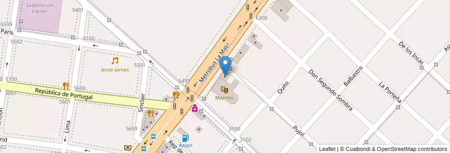 Mapa de ubicacion de Escapes en Arjantin, Buenos Aires, Partido De La Matanza, Isidro Casanova.