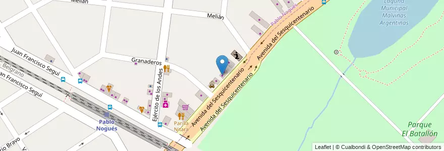 Mapa de ubicacion de Escapes Oscar Silen's en Arjantin, Buenos Aires, Partido De Malvinas Argentinas, Pablo Nogués.