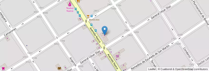 Mapa de ubicacion de Escapesnazca, Villa Santa Rita en Argentinië, Ciudad Autónoma De Buenos Aires, Buenos Aires, Comuna 11.