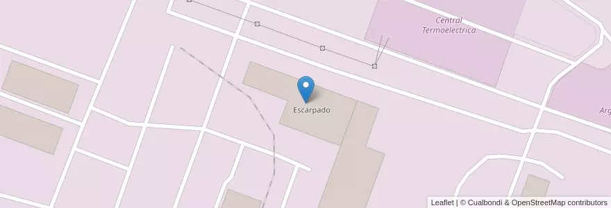 Mapa de ubicacion de Escarpado en アルゼンチン, ブエノスアイレス州, Partido De Ramallo.