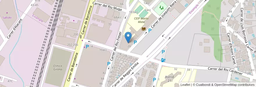 Mapa de ubicacion de Escola Bressol Garbi en Испания, Каталония, Жирона, Gironès, Жирона.