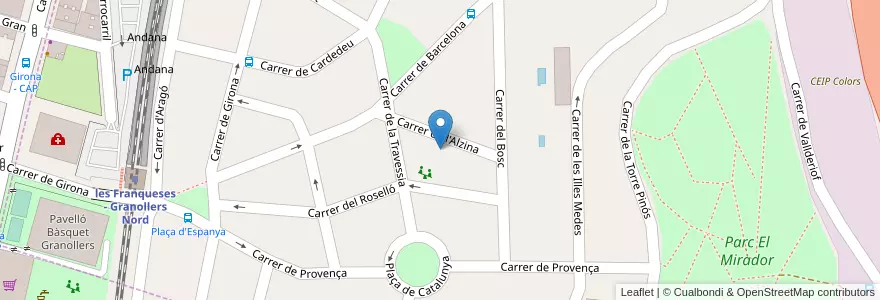 Mapa de ubicacion de Escola d'Adults - Apadis en 스페인, Catalunya, Barcelona, Vallès Oriental.