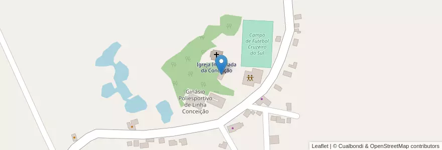 Mapa de ubicacion de Escola Municipal de Educação Infantil Libino Steffen en Brazil, South Region, Santa Catarina, Região Geográfica Intermediária De Chapecó, Microrregião De São Miguel D'Oeste, Itapiranga.