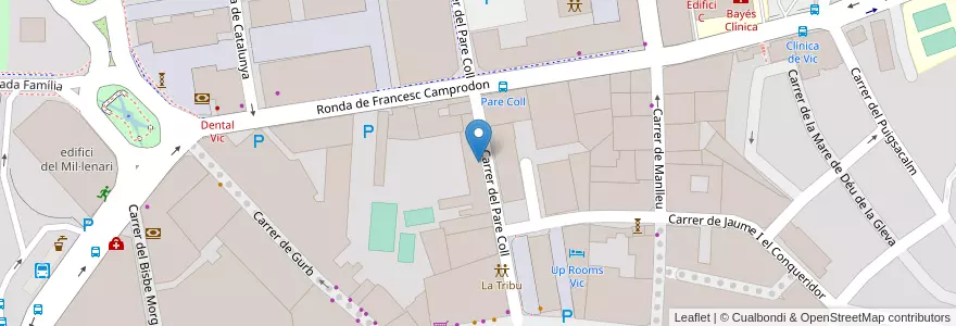 Mapa de ubicacion de Escola "Pare Coll" en Spanien, Katalonien, Barcelona, Osona, Vic.