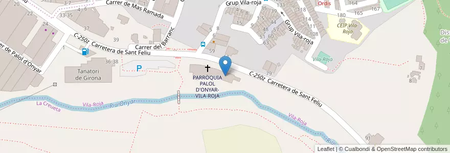 Mapa de ubicacion de Escola Sagrada Família en Spagna, Catalunya, Girona, Gironès, Girona.