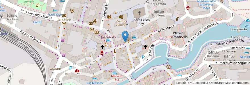 Mapa de ubicacion de Escuderia Villa de Llanes en İspanya.