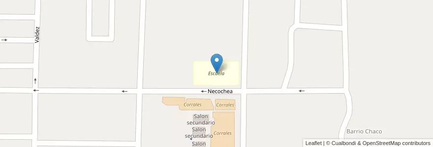 Mapa de ubicacion de Escuela en アルゼンチン, エントレ・リオス州, Departamento Villaguay, Distrito Lucas Al Sud, Villaguay.