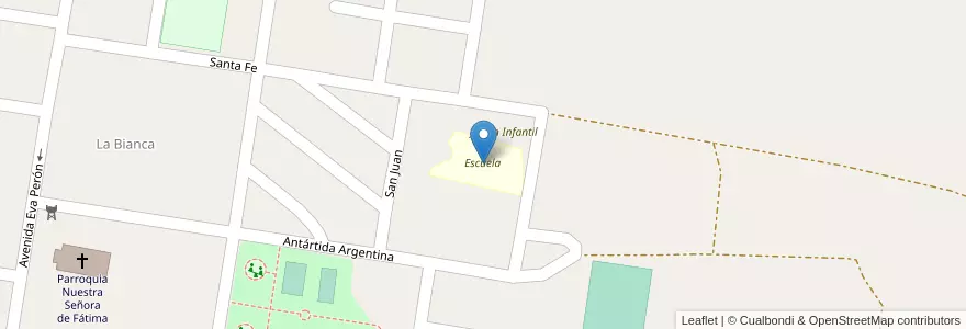 Mapa de ubicacion de Escuela en الأرجنتين, إنتري ريوس, Departamento Concordia, Distrito Suburbios, Concordia, Concordia.