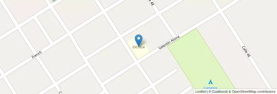 Mapa de ubicacion de ESCUELA en Argentina, Buenos Aires, Partido De Zárate.