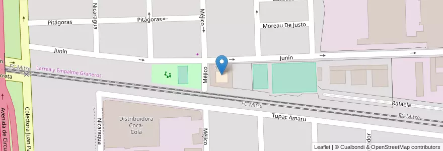 Mapa de ubicacion de Escuela 1095 Doctor Luis Chorroarín en الأرجنتين, سانتا في, Departamento Rosario, Municipio De Rosario, روساريو.