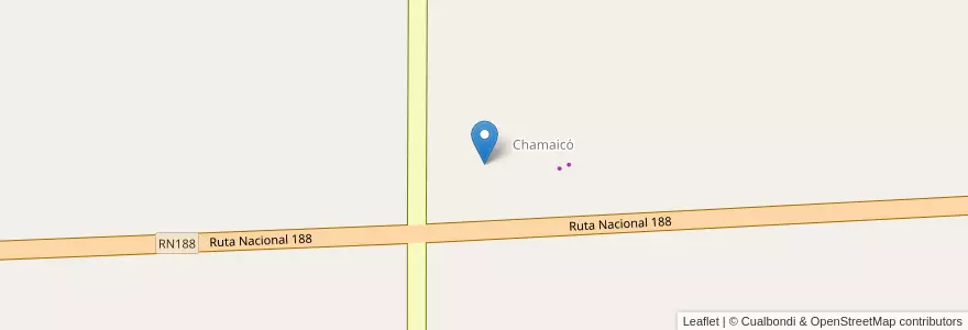 Mapa de ubicacion de Escuela 116 Casimiro Gómez en アルゼンチン, ラ・パンパ州, Departamento Rancul, Municipio De Rancul.